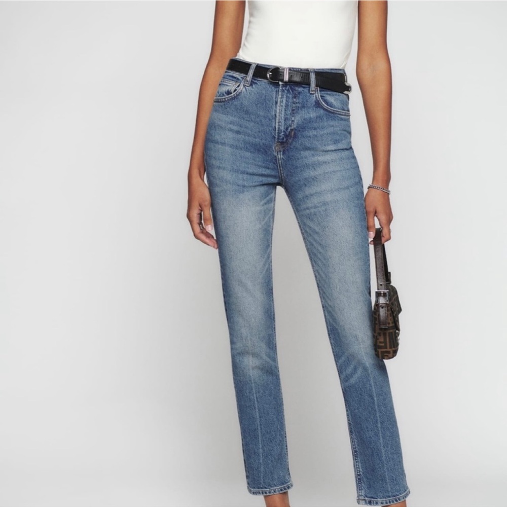 Reformation Liza jeans Malta wash